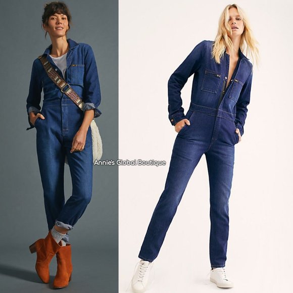 Anthropologie Denim - NWT ANTHROPOLOGIE Lee Denim Slim Fit Jumpsuit